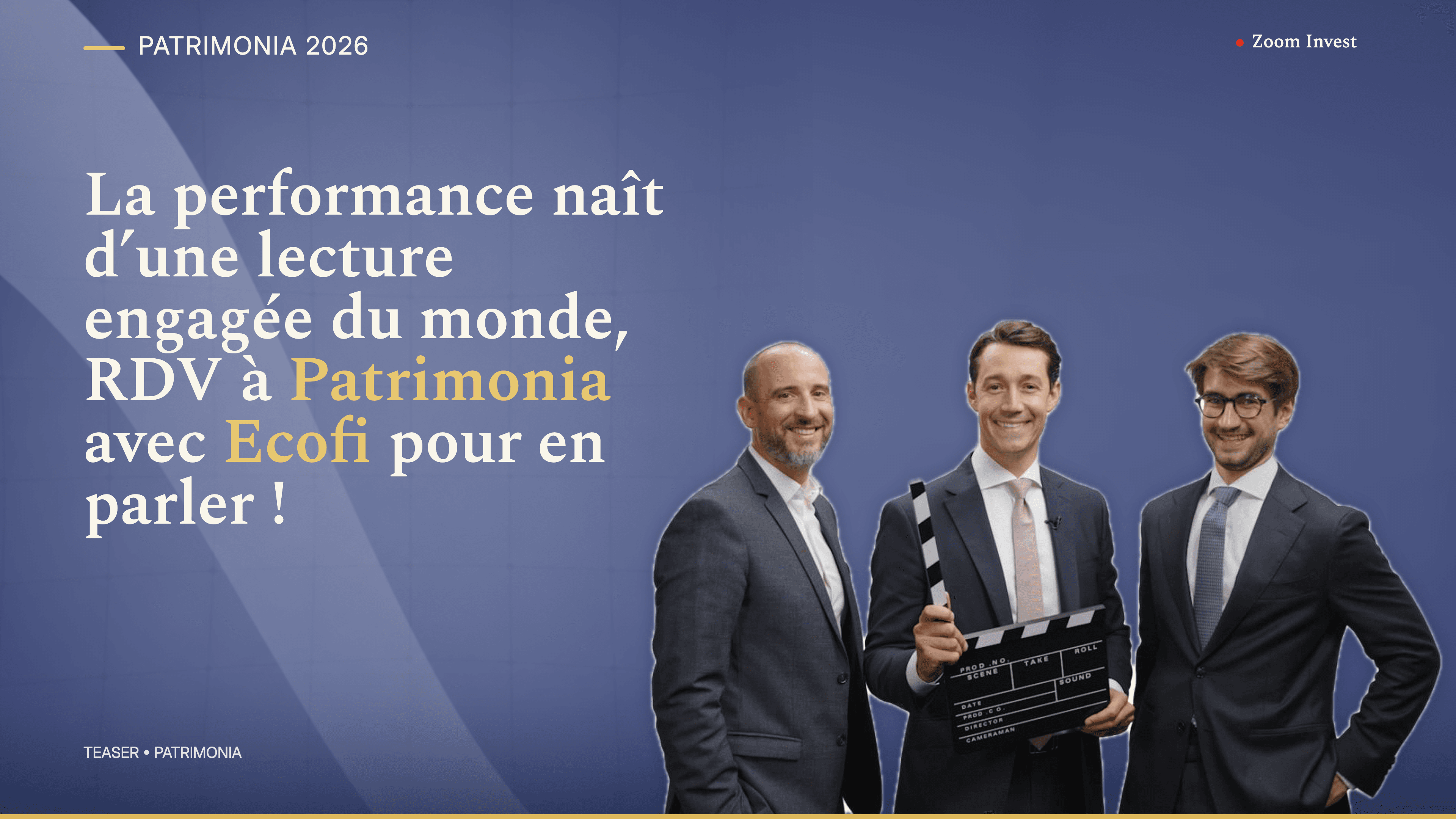 La performance naît d’une lecture engagée du monde, RDV à Patrimonia avec Ecofi pour en parler !
